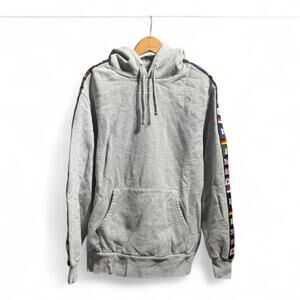 Kith Love Thy City Hoodie Gray International Flags Size XL